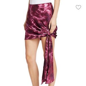 Cinq A Sept Ryder Side-Tie Mini Skirt